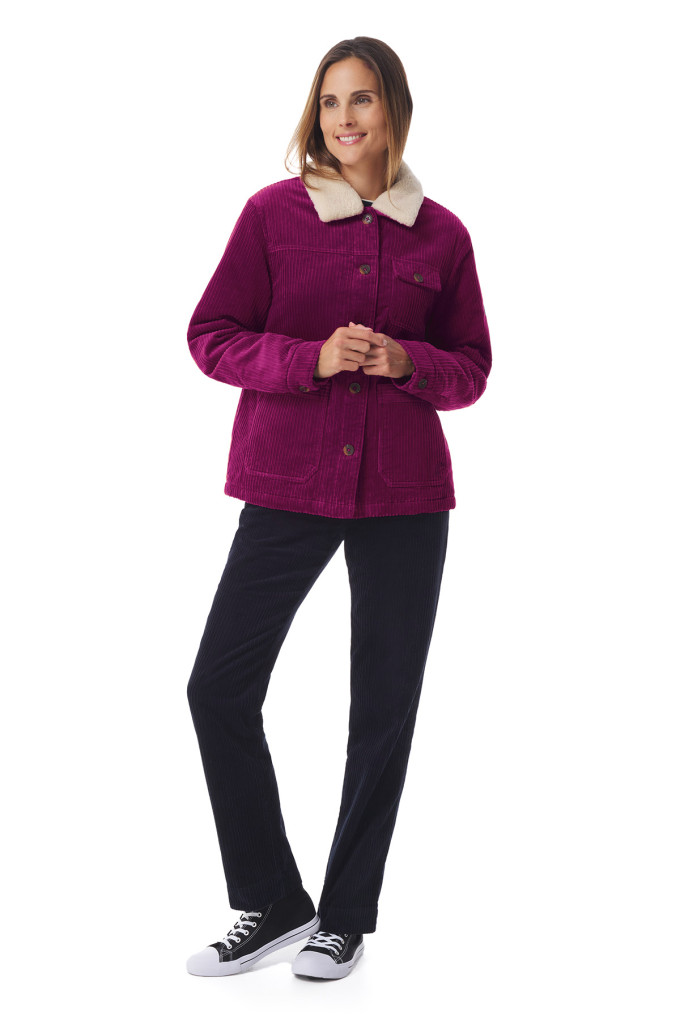 Veste de travail femme en velours côtelé | Mousqueton