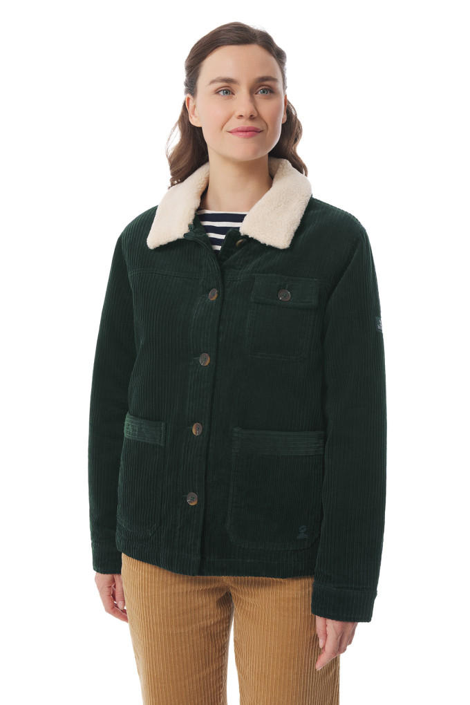 Veste de travail femme en velours côtelé | Mousqueton