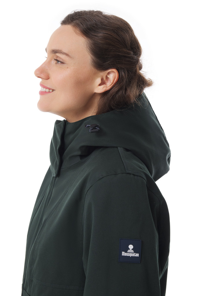 Veste imperméable à capuche femme | Mousqueton