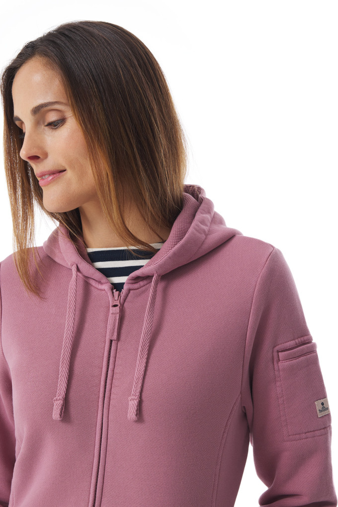 Sweat à capuche zippé femme | Mousqueton