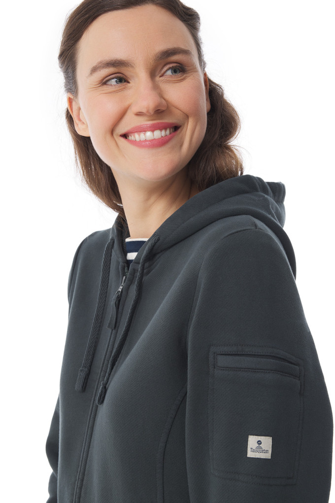 Sweat à capuche zippé femme | Mousqueton