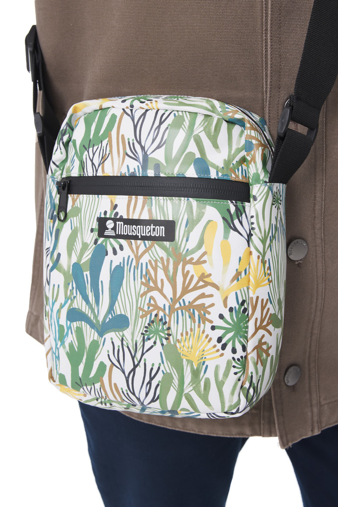 Sac imperméable à motifs flore marine | Mousqueton
