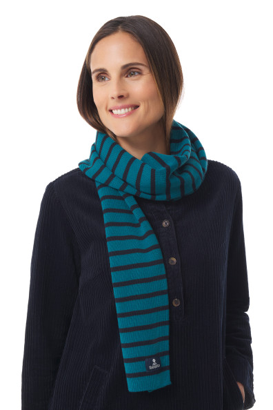 Echarpe rayée en laine | Mousqueton