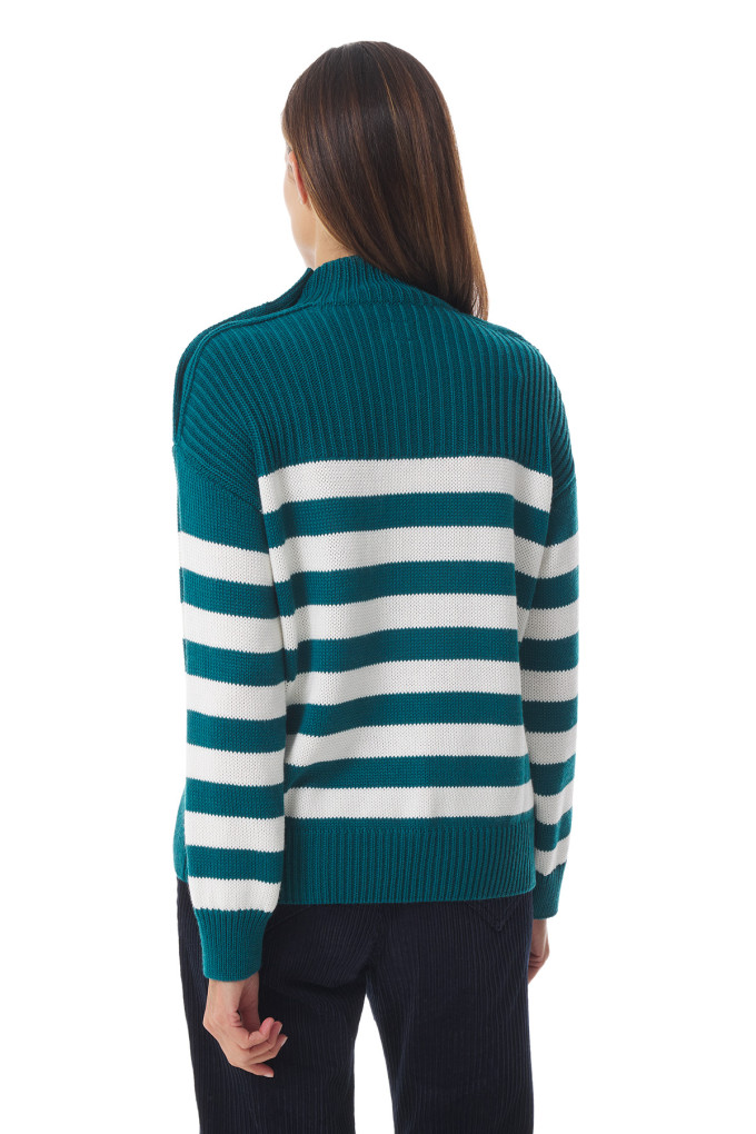 Pull marinière en laine femme | Mousqueton