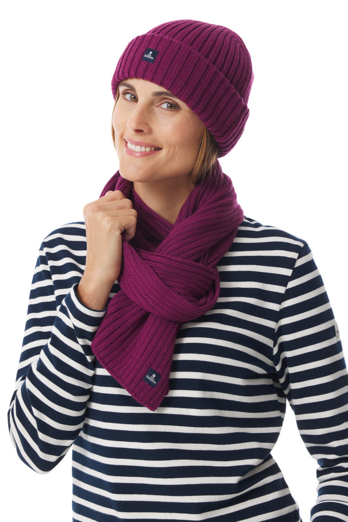 Bonnet cotelé en laine | Mousqueton