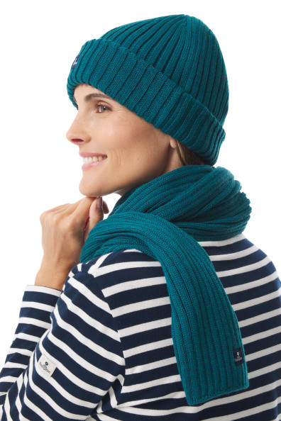 Bonnet cotelé en laine | Mousqueton