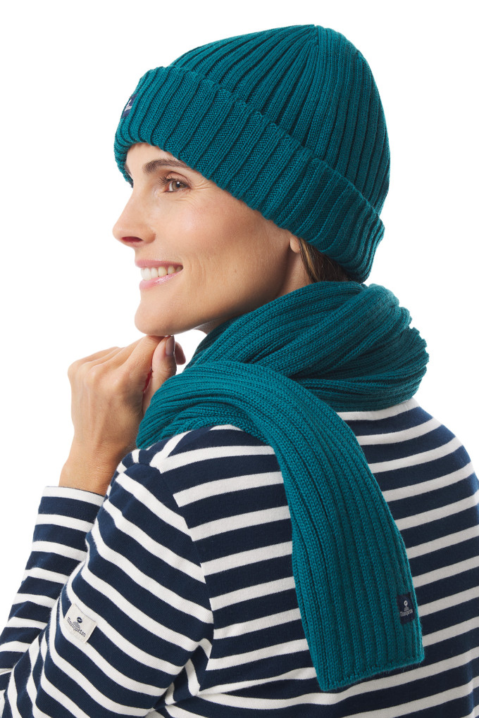 Bonnet cotelé en laine | Mousqueton