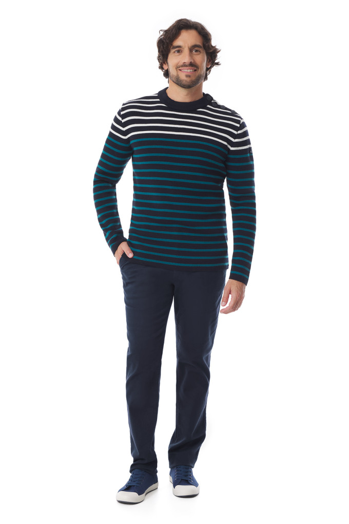 Pantalon droit homme bleu marine | Mousqueton