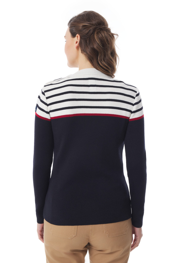 Pull marin rayé femme multicolore | Mousqueton