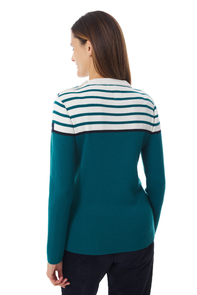 Pull marin rayé femme multicolore | Mousqueton