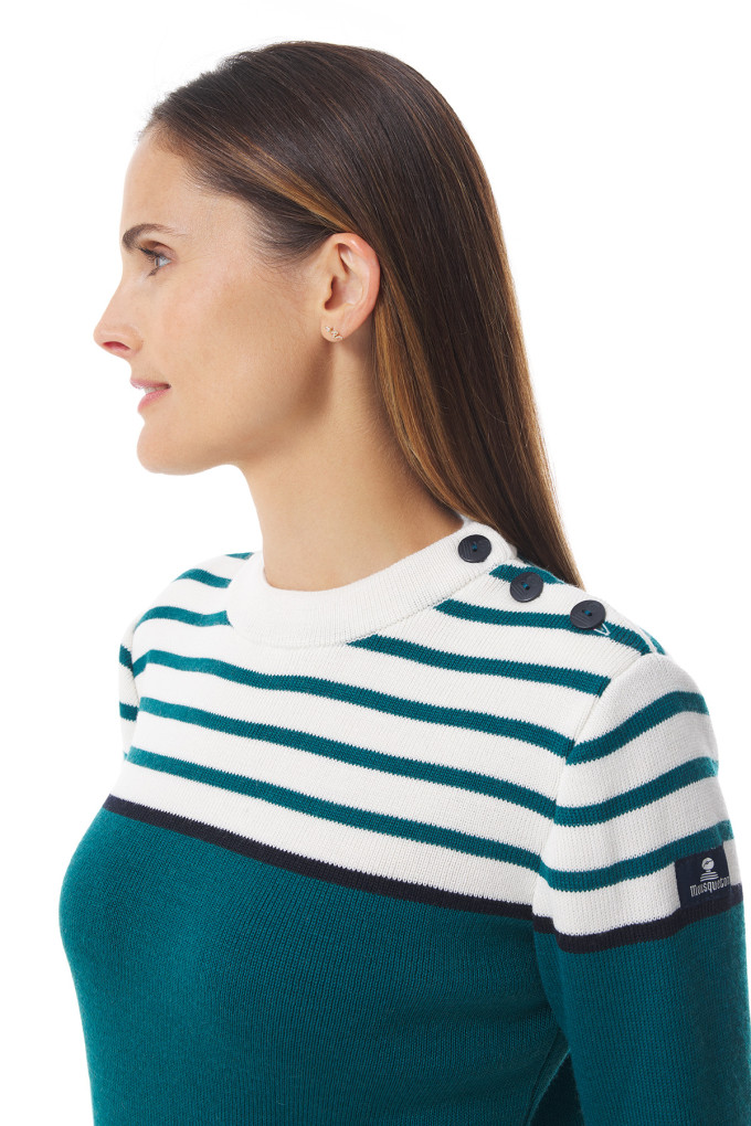 Pull marin rayé femme multicolore | Mousqueton