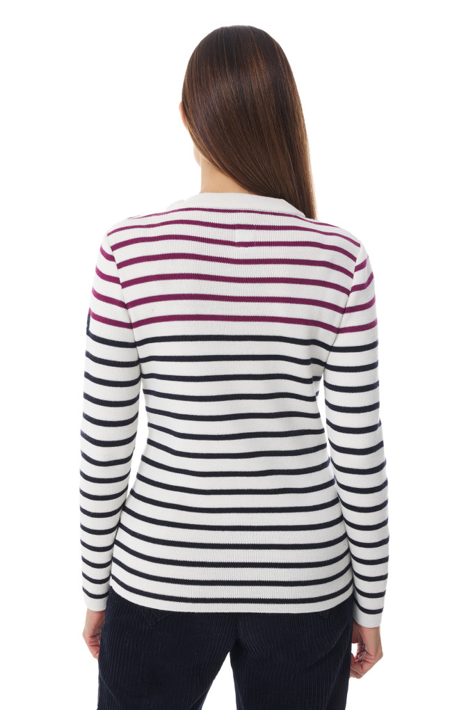 Pull marin rayé femme multicolore | Mousqueton