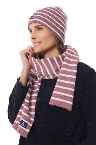 Cuffed beanie with stripes| Mousqueton