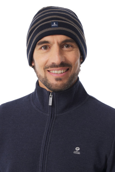 Bonnet rayé à revers | Mousqueton