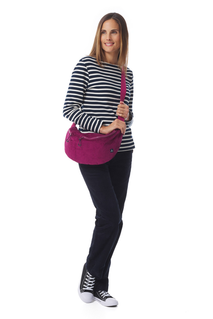 Sac banane en velours côtelé | Mousqueton