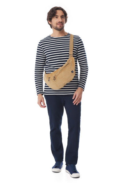 Sac banane en velours côtelé | Mousqueton