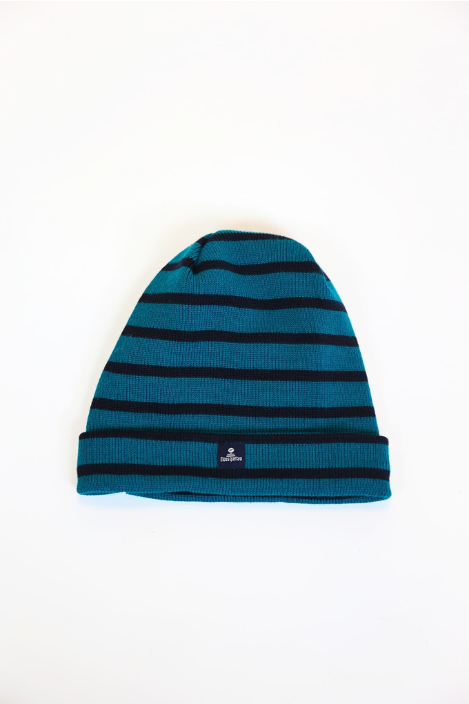 Bonnet rayé à revers | Mousqueton