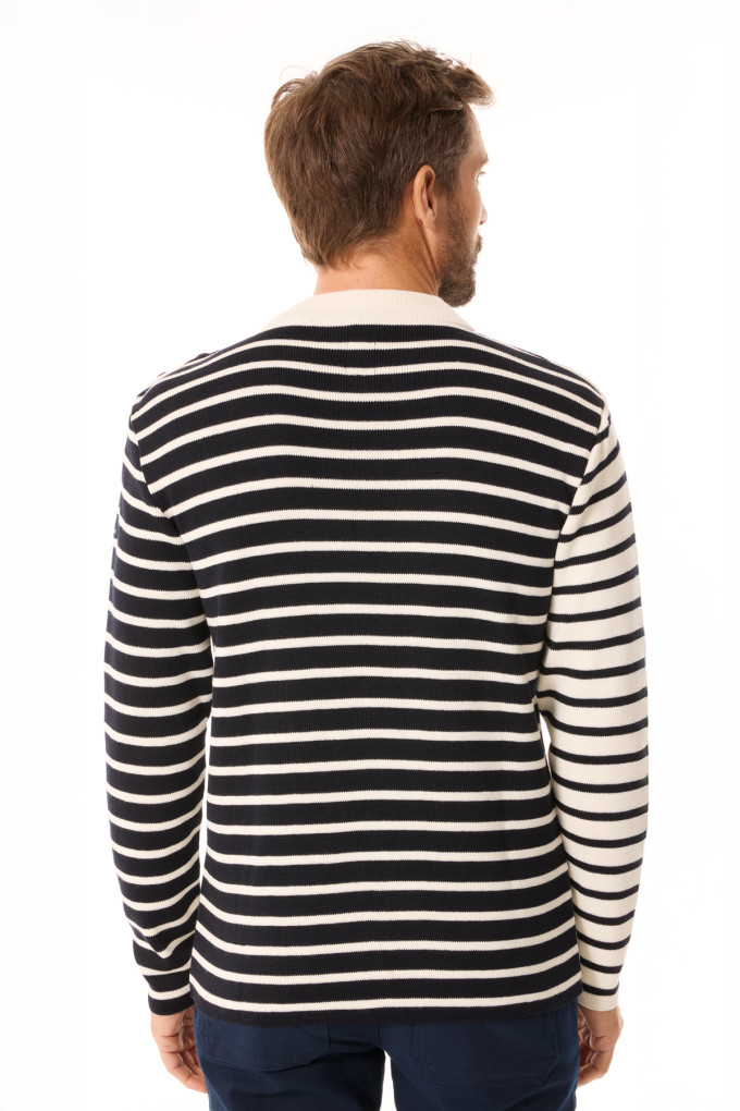 Sailor jumper with contrasted stripes for men Tim pone - Made in Europe