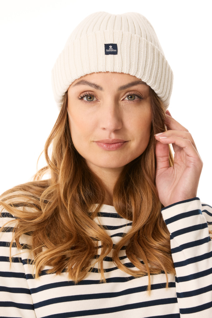 Bonnet cotelé en laine | Mousqueton