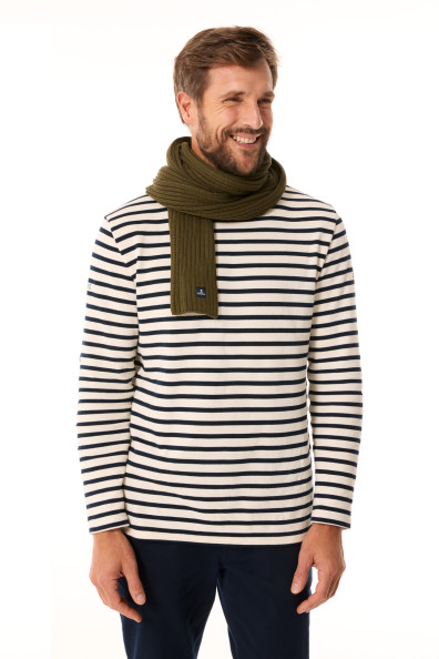 Wool ribbed scarf | Mousqueton