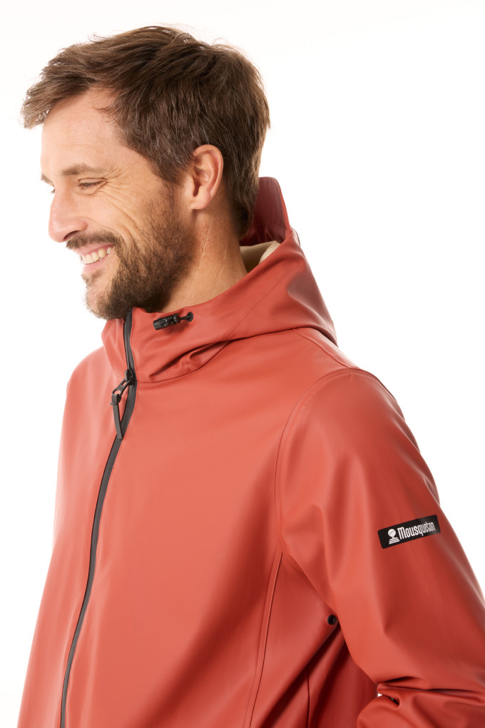 Ciré imperméable orange tuile | Mousqueton