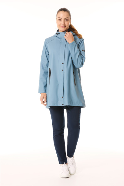 Ciré à capuche femme bleu provençal | Mousqueton