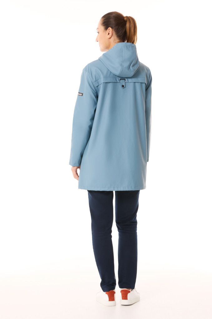 Ciré à capuche femme bleu provençal | Mousqueton