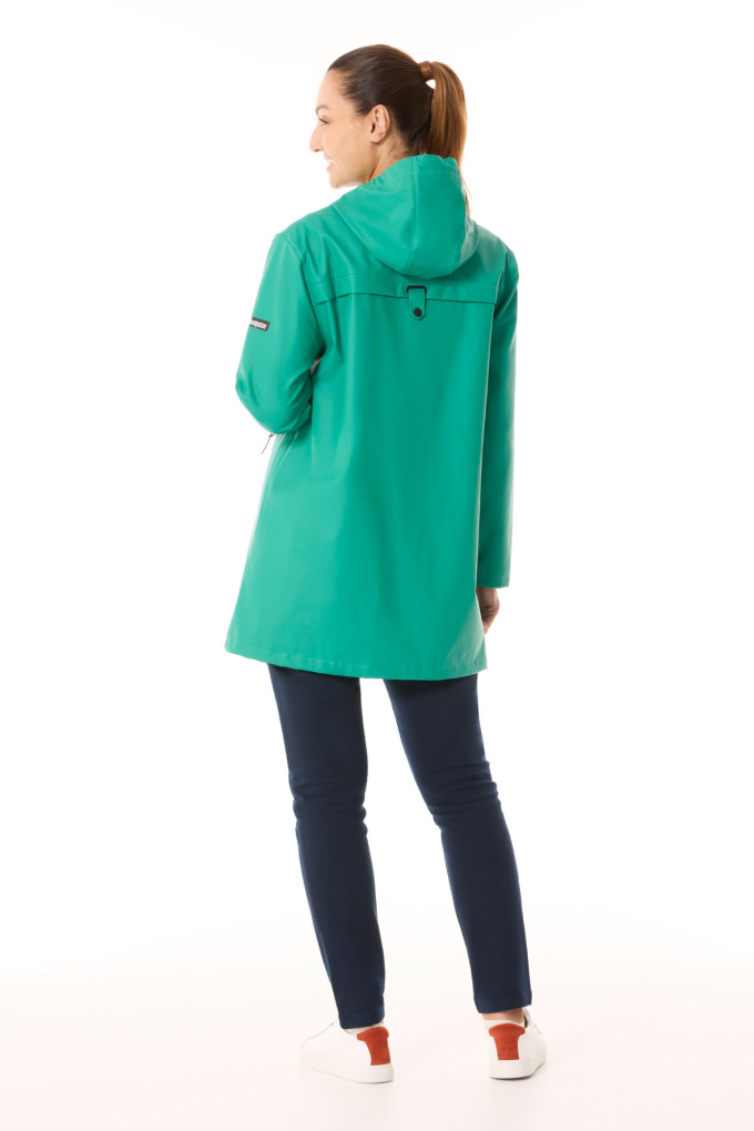 Ciré à capuche femme vert jade | Mousqueton