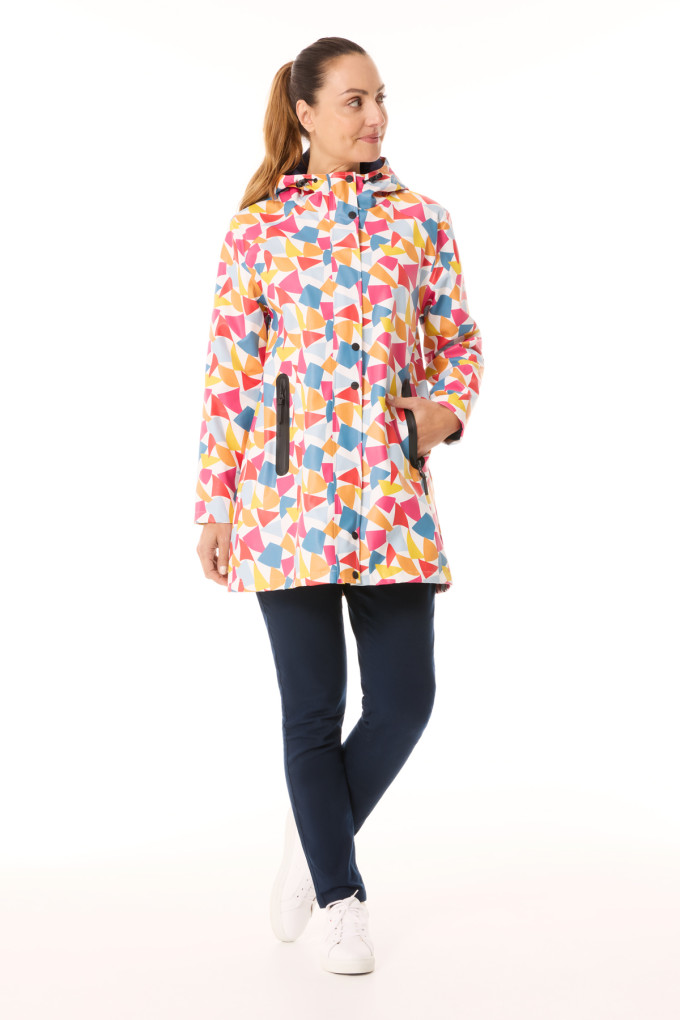 Ciré à capuche femme drapeaux multicolores | Mousqueton