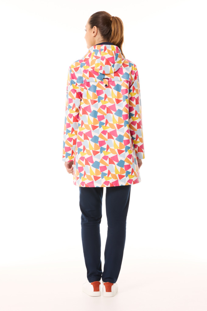 Ciré à capuche femme drapeaux multicolores | Mousqueton