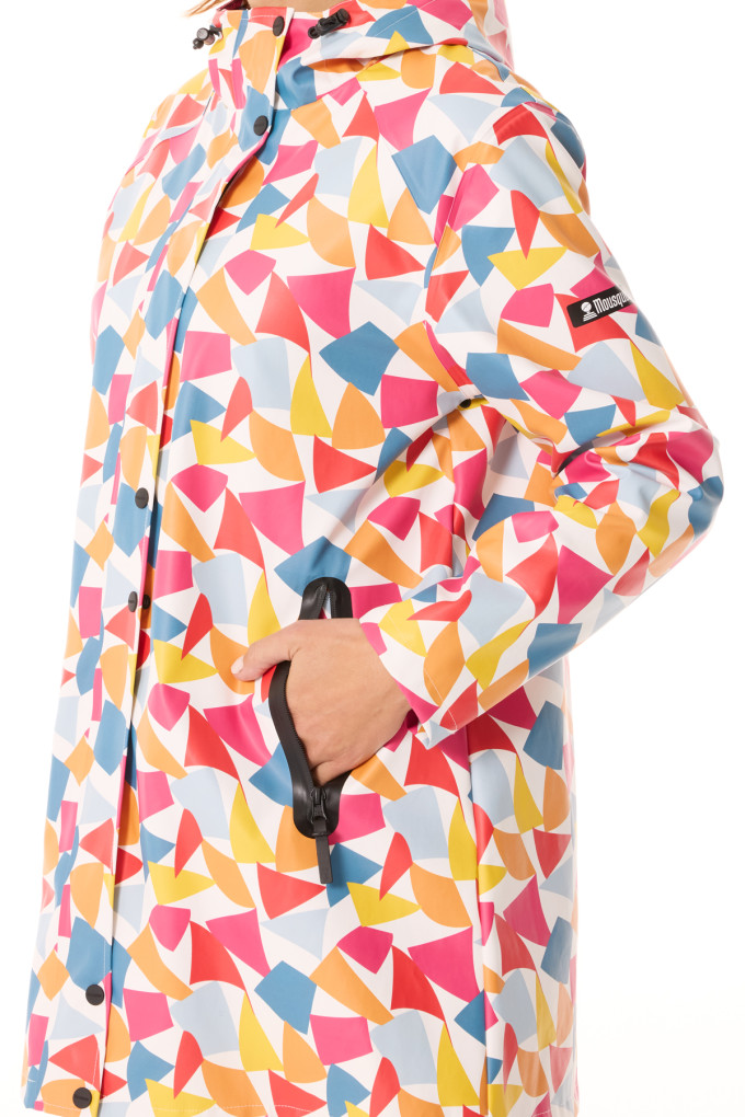 Ciré à capuche femme drapeaux multicolores | Mousqueton