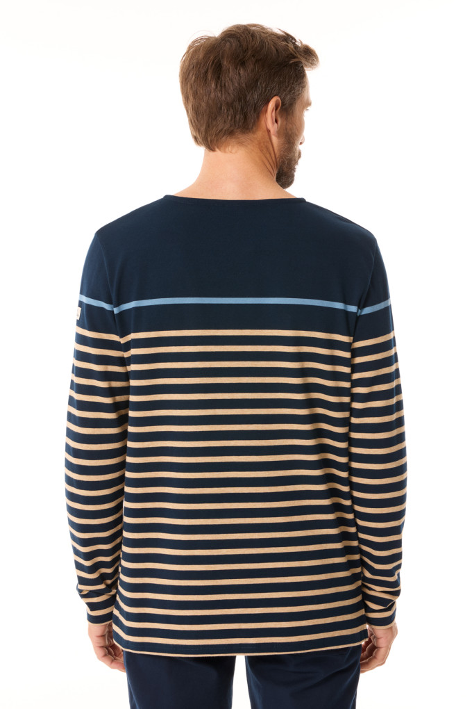 Marinière homme bleu et beige| Mousqueton