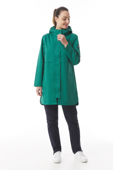 Parka imperméable mi-saison femme vert jade | Mousqueton
