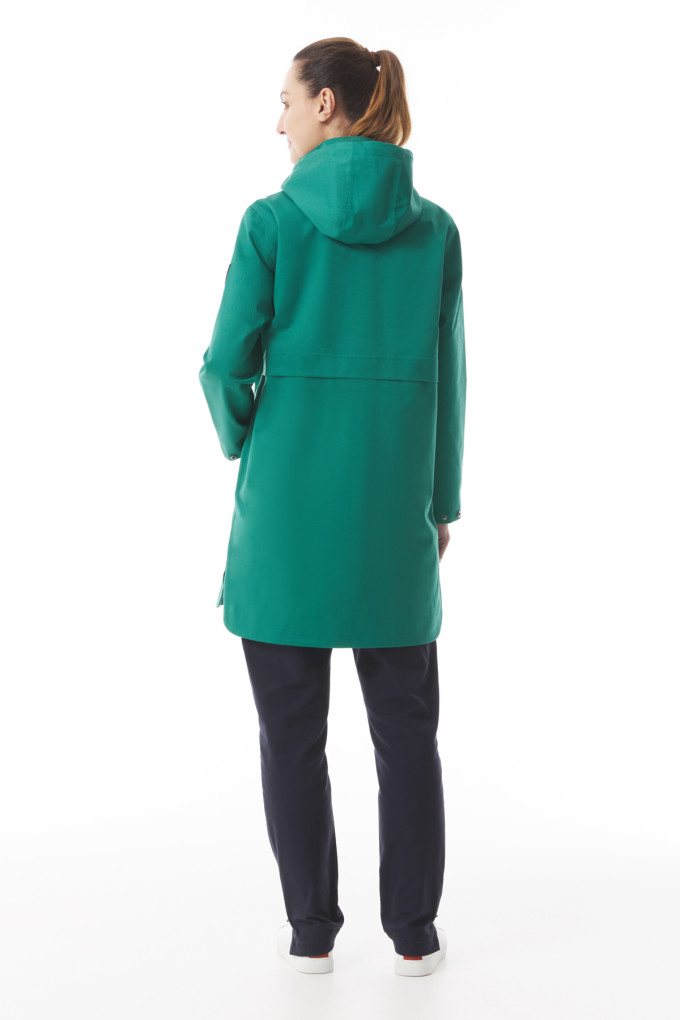 Parka imperméable mi-saison femme vert jade | Mousqueton