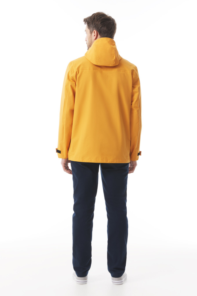 Veste coupe-vent compacte jaune orangé | Mousqueton