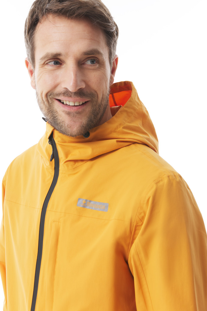 Veste coupe-vent compacte jaune orangé | Mousqueton