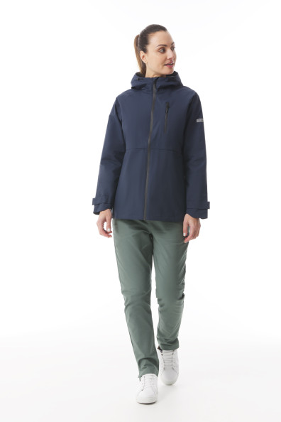 Coupe vent léger et compact femme bleu marine | Mousqueton
