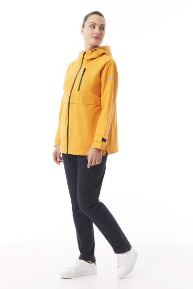 Coupe vent léger et compact  femme jaune orangé | Mousqueton