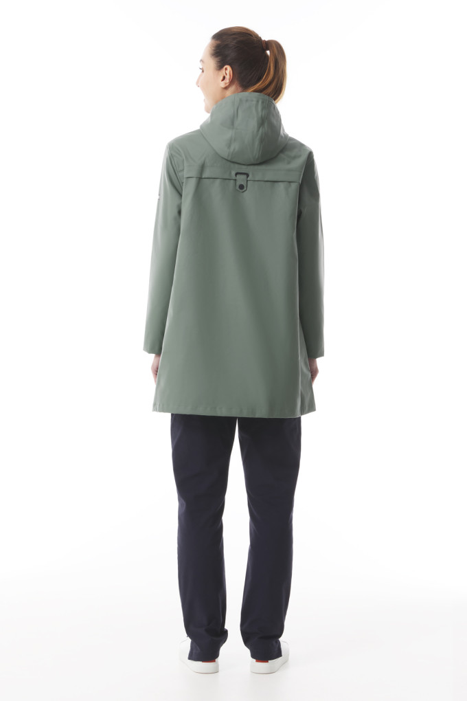 Ciré à capuche femme vert kaki | Mousqueton