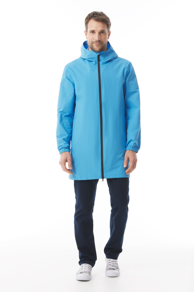 Long waterproof parka sky blue | Mousqueton