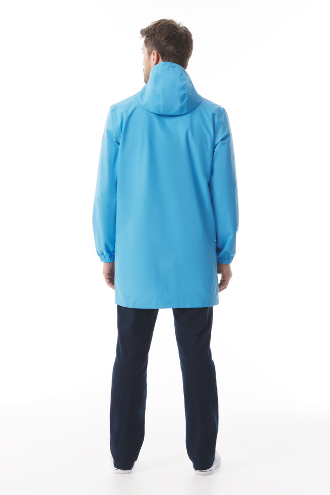 Long waterproof parka sky blue | Mousqueton