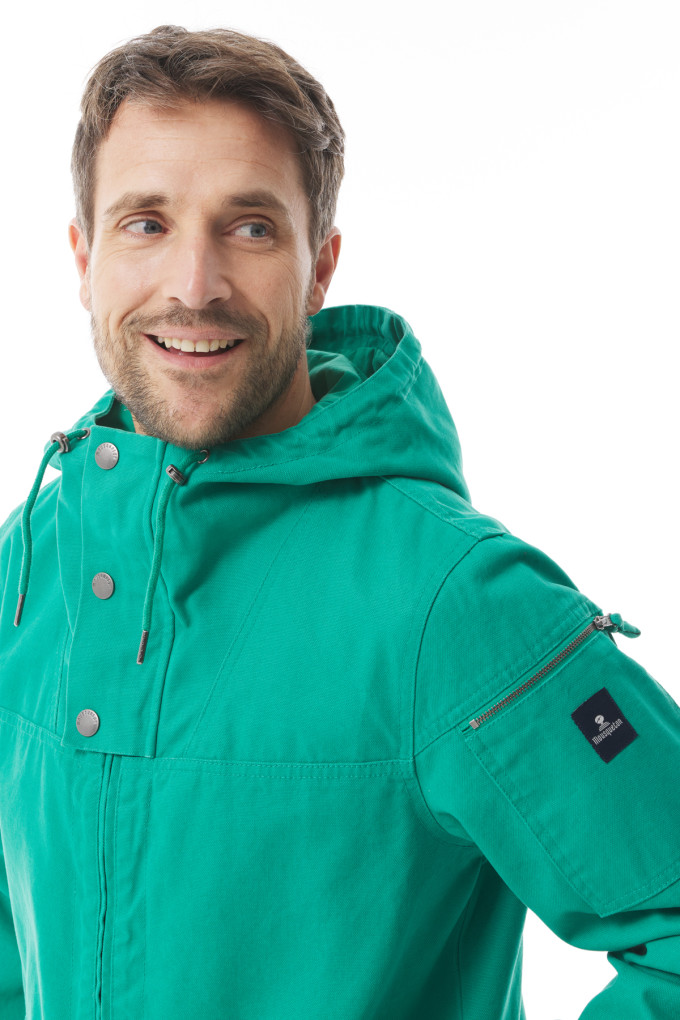 Veste en toile vert jade BADEN homme | Mousqueton