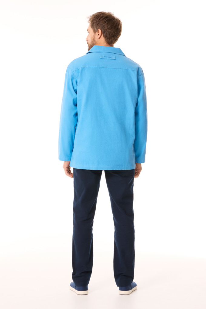 Vareuse traditionnelle en toile bleu ciel | Mousqueton