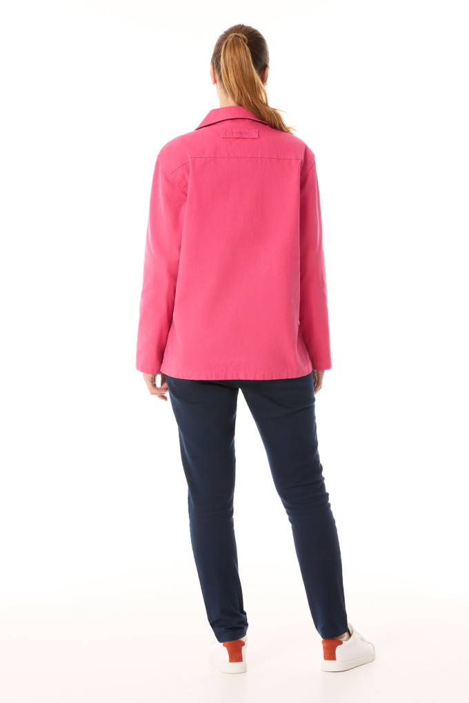 Vareuse traditionnelle en toile rose fuchsia | Mousqueton