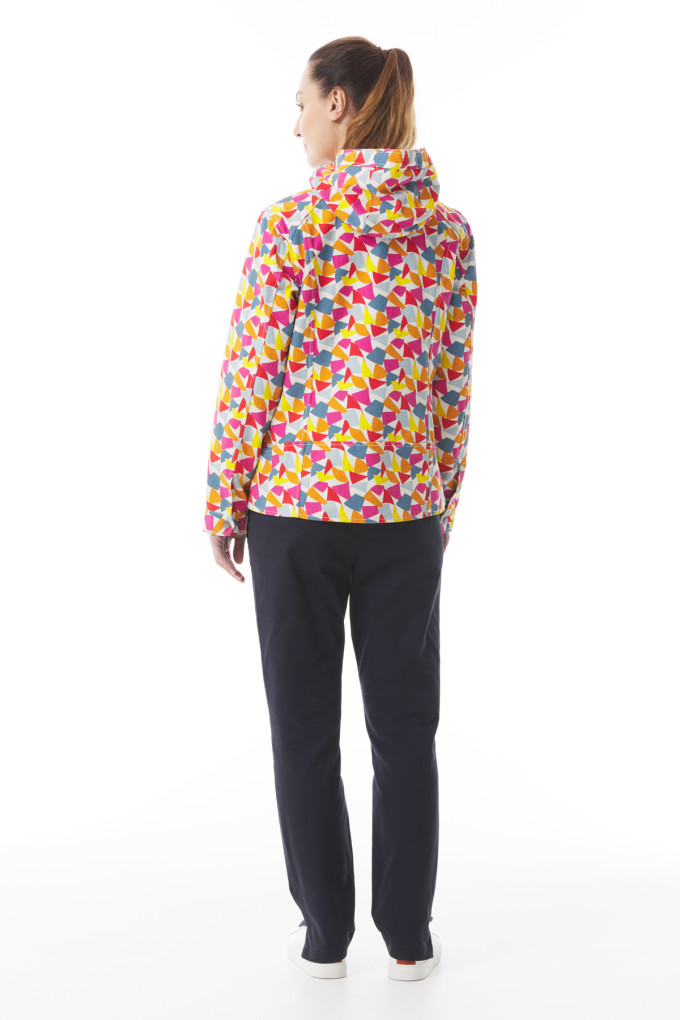 Veste à capuche mi-saison Femme motifs drapeaux multicolores | Mousqueton