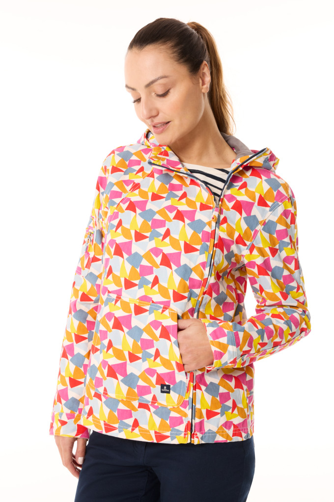 Veste coupe-vent Femme motifs drapeaux multicolores | Mousqueton