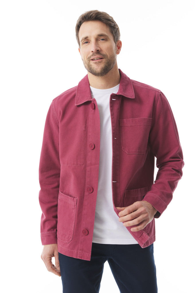 Veste de travail homme rouge brique | Mousqueton