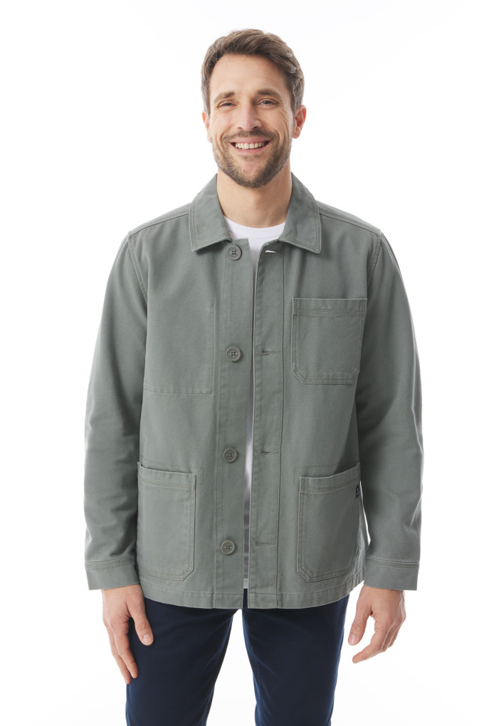 Veste de travail homme vert kaki | Mousqueton