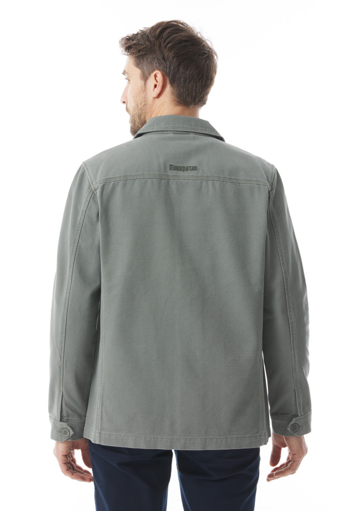 Veste de travail homme vert kaki | Mousqueton