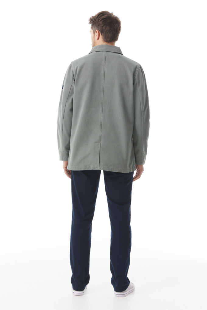 Caban mi-saison homme vert kaki | Mousqueton